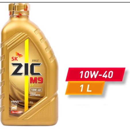 ZIC M9 4T 10W40 is formulated with VHVI fully synthetic LUB