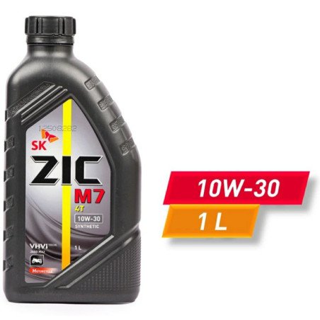 ZIC M7 4T 10W30 1 LTR is formulated with VHVI fully synthetic LUB